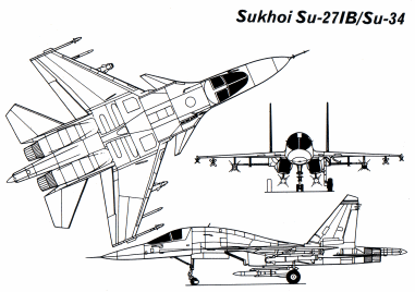 Sukhoi Su-27IB/KU/Su-34 specs