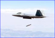 F/A-22 Raptor dropping a JDAM